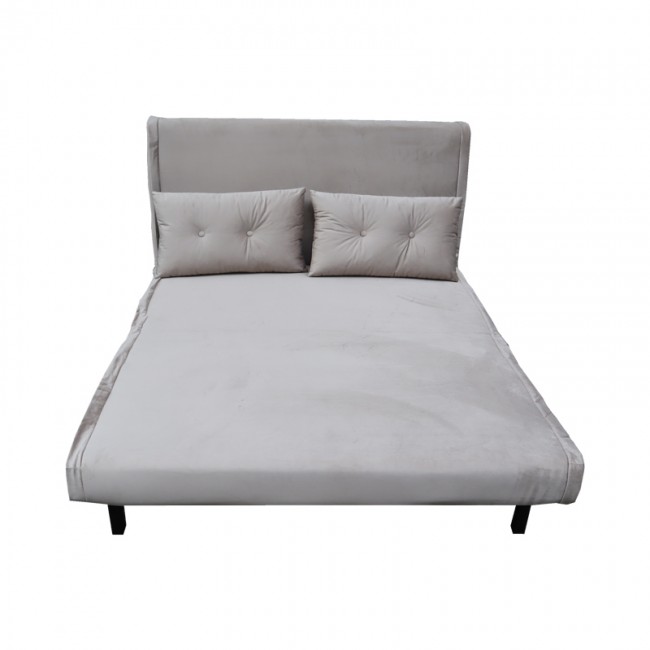 Καναπές-κρεβάτι Josuane I pakoworld διθέσιος βελούδο σε γκρι απόχρωση 122x80x81εκ Καναπές-κρεβάτι Josuane I pakoworld διθέσιος βελούδο σε γκρι απόχρωση 122x80x81εκ