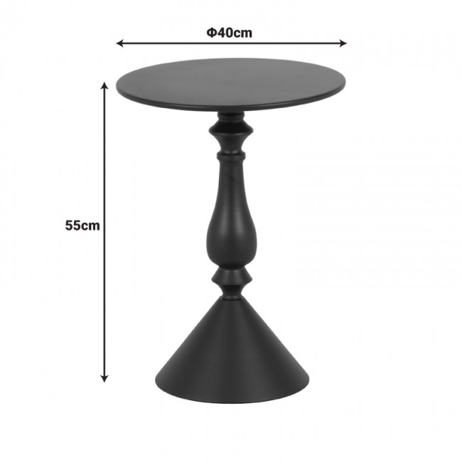 Βοηθητικό τραπέζι Lalou pakoworld μέταλλο σε κρέμα απόχρωση Φ40x55εκ Βοηθητικό τραπέζι Lalou pakoworld μέταλλο σε κρέμα απόχρωση Φ40x55εκ