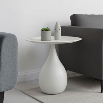 Βοηθητικό τραπέζι Samino pakoworld μέταλλο σε κρεμ απόχρωση Φ39x42εκ Βοηθητικό τραπέζι Samino pakoworld μέταλλο σε κρεμ απόχρωση Φ39x42εκ