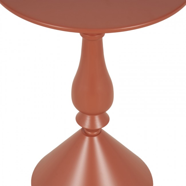 Βοηθητικό τραπέζι Lalou pakoworld μέταλλο σε απόχρωση terracotta Φ40x55εκ Βοηθητικό τραπέζι Lalou pakoworld μέταλλο σε απόχρωση terracotta Φ40x55εκ