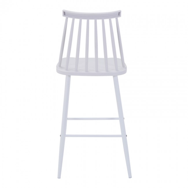 Σκαμπό μπαρ Aurora I pakoworld pp σε λευκή απόχρωση-πόδι μεταλλικό λευκό 42x47x99εκ Σκαμπό μπαρ Aurora I pakoworld pp σε λευκή απόχρωση-πόδι μεταλλικό λευκό 42x47x99εκ