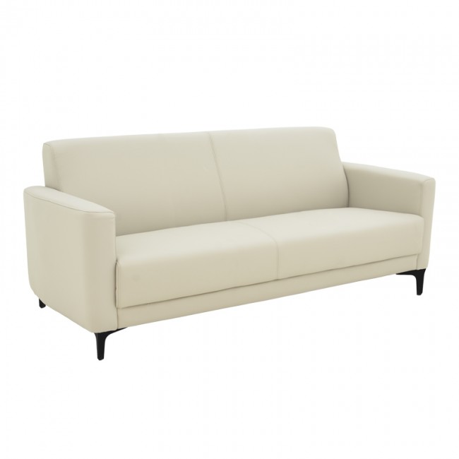 Καναπές τριθέσιος Sidica pakoworld PU σε μπεζ απόχρωση 185x82x81εκ Καναπές τριθέσιος Sidica pakoworld PU σε μπεζ απόχρωση 185x82x81εκ