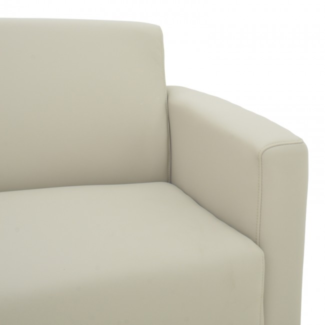 Καναπές τριθέσιος Sidica pakoworld PU σε μπεζ απόχρωση 185x82x81εκ Καναπές τριθέσιος Sidica pakoworld PU σε μπεζ απόχρωση 185x82x81εκ