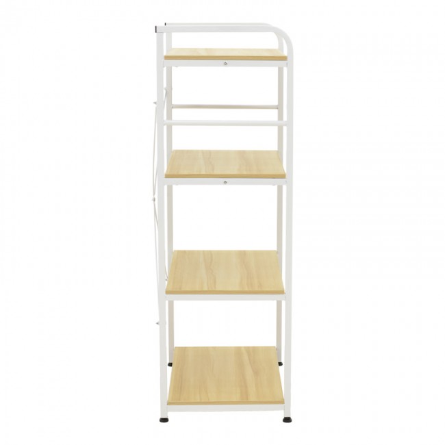 Ραφιέρα επιδαπέδια Depo pakoworld μέταλλο λευκό-mdf σε φυσική απόχρωση 60x40x120εκ Ραφιέρα επιδαπέδια Depo pakoworld μέταλλο λευκό-mdf σε φυσική απόχρωση 60x40x120εκ