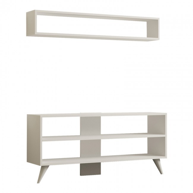 Σύνθετο σαλονιού Prestige pakoworld σε λευκή απόχρωση 120x29,6x50εκ Σύνθετο σαλονιού Prestige pakoworld σε λευκή απόχρωση 120x29,6x50εκ