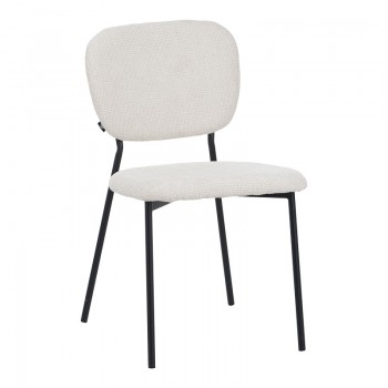 Καρέκλα Cathair pakoworld μπουκλέ ύφασμα σε μπεζ απόχρωση με μαύρα μεταλλικά πόδια 48x53x82εκ Καρέκλα Cathair pakoworld μπουκλέ ύφασμα σε μπεζ απόχρωση με μαύρα μεταλλικά πόδια 48x53x82εκ