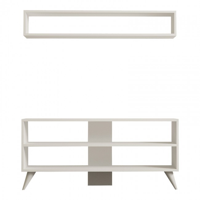 Σύνθετο σαλονιού Prestige pakoworld σε λευκή απόχρωση 120x29,6x50εκ Σύνθετο σαλονιού Prestige pakoworld σε λευκή απόχρωση 120x29,6x50εκ