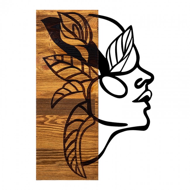 Διακοσμητικό τοίχου Redian pakoworld ξύλο πεύκου σε φυσική απόχρωση με μαύρο μέταλλο 34x3x50εκ Διακοσμητικό τοίχου Redian pakoworld ξύλο πεύκου σε φυσική απόχρωση με μαύρο μέταλλο 34x3x50εκ