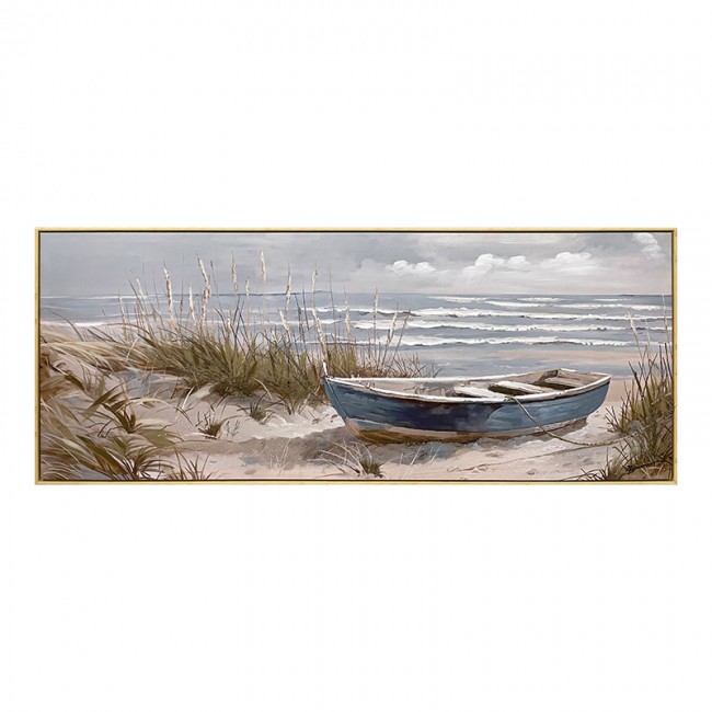 Πίνακας σε καμβά Barcu I Inart με πλαίσιο 150x3.5x60εκ Πίνακας σε καμβά Barcu I Inart με πλαίσιο 150x3.5x60εκ