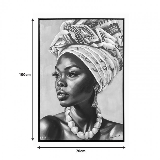 Πίνακας σε καμβά Zaira Ι Inart με πλαίσιο 70x3.5x100εκ Πίνακας σε καμβά Zaira Ι Inart με πλαίσιο 70x3.5x100εκ