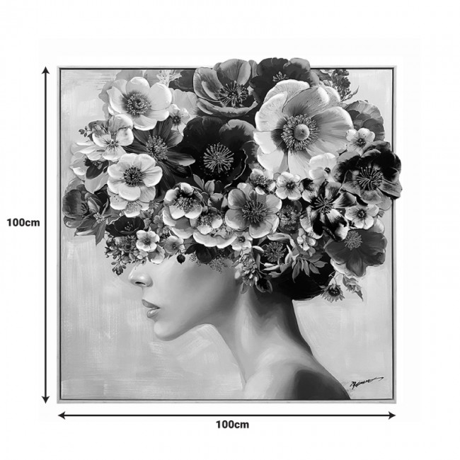 Πίνακας σε καμβά Mavare Ι 3D Inart με πλαίσιο 100x3.5x100εκ Πίνακας σε καμβά Mavare Ι 3D Inart με πλαίσιο 100x3.5x100εκ