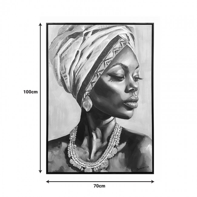 Πίνακας σε καμβά Zaira Inart με πλαίσιο 70x3.5x100εκ Πίνακας σε καμβά Zaira Inart με πλαίσιο 70x3.5x100εκ