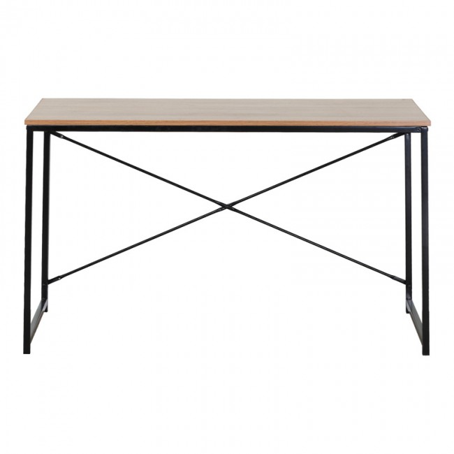 Γραφείο εργασίας Bailon pakoworld σε oak απόχρωση με μαύρο μέταλλο 120x60x70εκ Γραφείο εργασίας Bailon pakoworld σε oak απόχρωση με μαύρο μέταλλο 120x60x70εκ