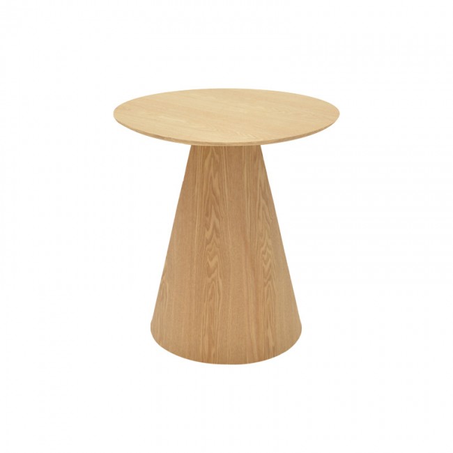 Βοηθητικό τραπέζι Donda pakoworld mdf sonoma Φ45x50εκ