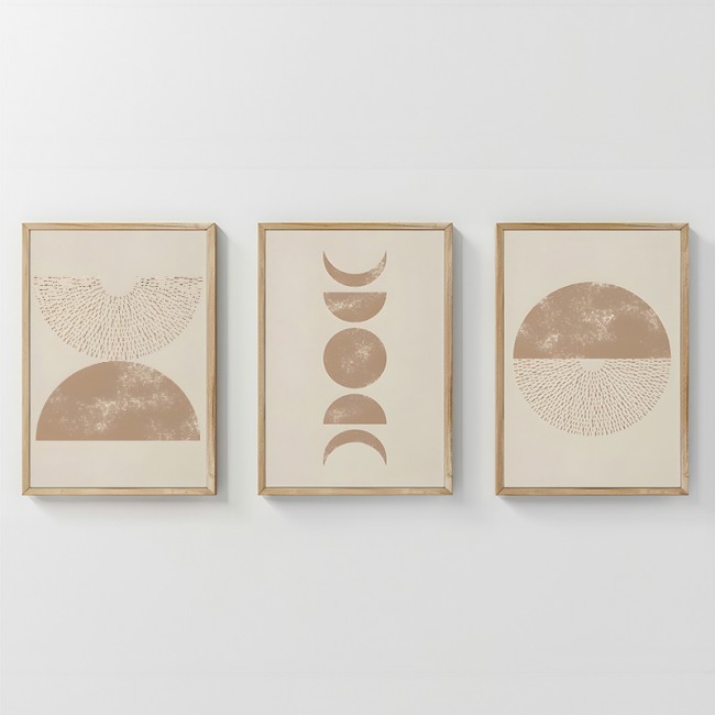 Πίνακας Kriky pakoworld τρίπτυχος με ψηφιακή εκτύπωση και πλαίσιο 33x1.5x48εκ Πίνακας Kriky pakoworld τρίπτυχος με ψηφιακή εκτύπωση και πλαίσιο 33x1.5x48εκ