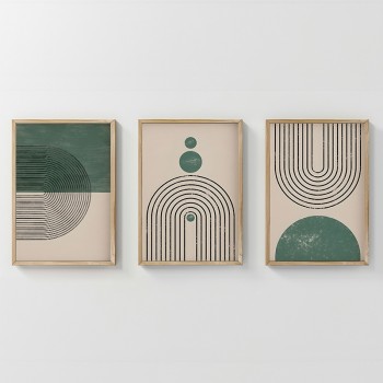 Πίνακας Malecy pakoworld τρίπτυχος με ψηφιακή εκτύπωση και πλαίσιο 33x1.5x48εκ Πίνακας Malecy pakoworld τρίπτυχος με ψηφιακή εκτύπωση και πλαίσιο 33x1.5x48εκ