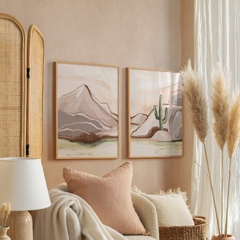 Πίνακας Beniz pakoworld δίπτυχος με ψηφιακή εκτύπωση και πλαίσιο 33x1.5x48εκ Πίνακας Beniz pakoworld δίπτυχος με ψηφιακή εκτύπωση και πλαίσιο 33x1.5x48εκ