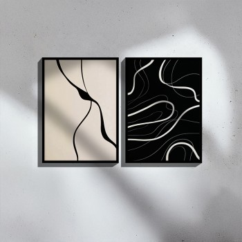 Πίνακας Bennez I pakoworld δίπτυχος με ψηφιακή εκτύπωση και πλαίσιο 33x1.5x48εκ Πίνακας Bennez I pakoworld δίπτυχος με ψηφιακή εκτύπωση και πλαίσιο 33x1.5x48εκ