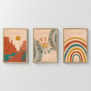 Πίνακας Delea pakoworld τρίπτυχος με ψηφιακή εκτύπωση και πλαίσιο 33x1.5x48εκ Πίνακας Delea pakoworld τρίπτυχος με ψηφιακή εκτύπωση και πλαίσιο 33x1.5x48εκ