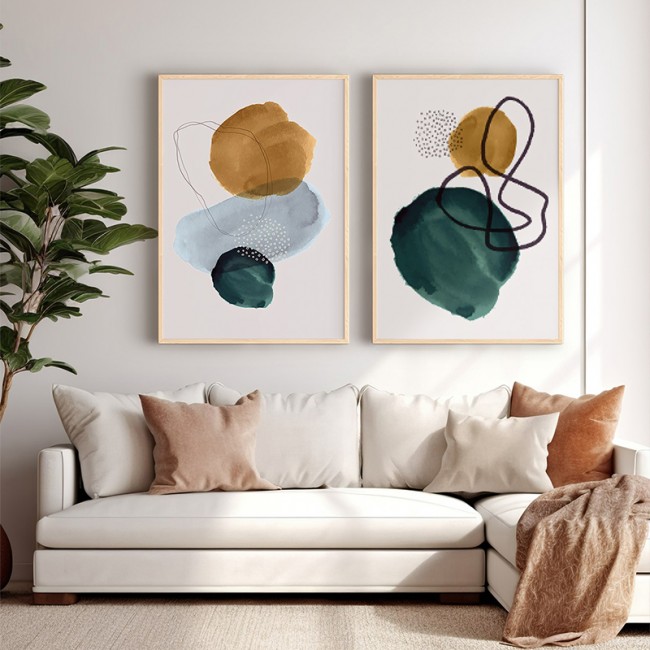 Πίνακας Cerzen pakoworld δίπτυχος με ψηφιακή εκτύπωση και πλαίσιο 33x1.5x48εκ Πίνακας Cerzen pakoworld δίπτυχος με ψηφιακή εκτύπωση και πλαίσιο 33x1.5x48εκ