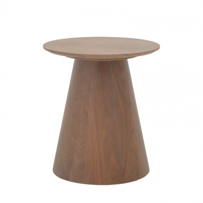 Βοηθητικό τραπέζι Kayano pakoworld καρυδί mdf Φ45x50εκ Βοηθητικό τραπέζι Kayano pakoworld καρυδί mdf Φ45x50εκ