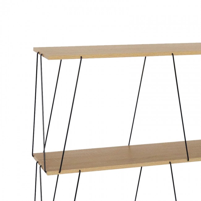 Βοηθητικό τραπέζι-ραφιέρα Tars pakoworld oak-μαύρο 80x30x69.2εκ Βοηθητικό τραπέζι-ραφιέρα Tars pakoworld oak-μαύρο 80x30x69.2εκ