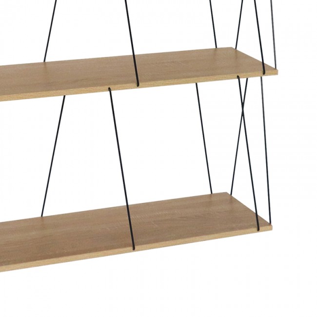 Βοηθητικό τραπέζι-ραφιέρα Tars pakoworld oak-μαύρο 80x30x69.2εκ Βοηθητικό τραπέζι-ραφιέρα Tars pakoworld oak-μαύρο 80x30x69.2εκ