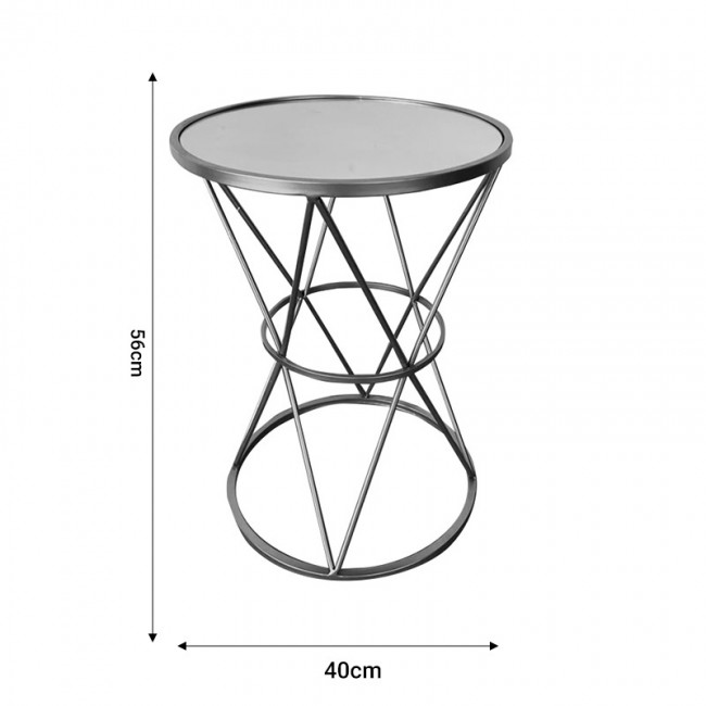 Βοηθητικό τραπέζι σαλονιού Vogarton Inart χρυσό 40x40x56εκ Βοηθητικό τραπέζι σαλονιού Vogarton Inart χρυσό 40x40x56εκ