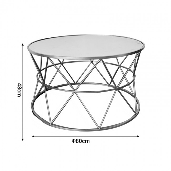 Tραπέζια σαλονιού Pelosif Inart χρυσό σετ 2τεμ μέταλλο Tραπέζια σαλονιού Pelosif Inart χρυσό σετ 2τεμ μέταλλο