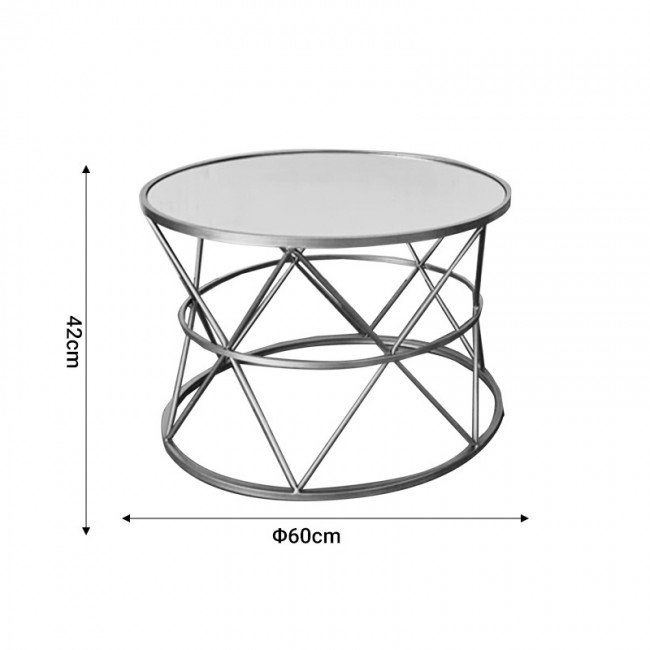 Tραπέζια σαλονιού Pelosif Inart χρυσό σετ 2τεμ μέταλλο Tραπέζια σαλονιού Pelosif Inart χρυσό σετ 2τεμ μέταλλο
