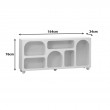 Μπουφές Emersi pakoworld με ράφια mdf σε λευκή απόχρωση 164x34x76εκ Μπουφές Emersi pakoworld με ράφια mdf σε λευκή απόχρωση 164x34x76εκ