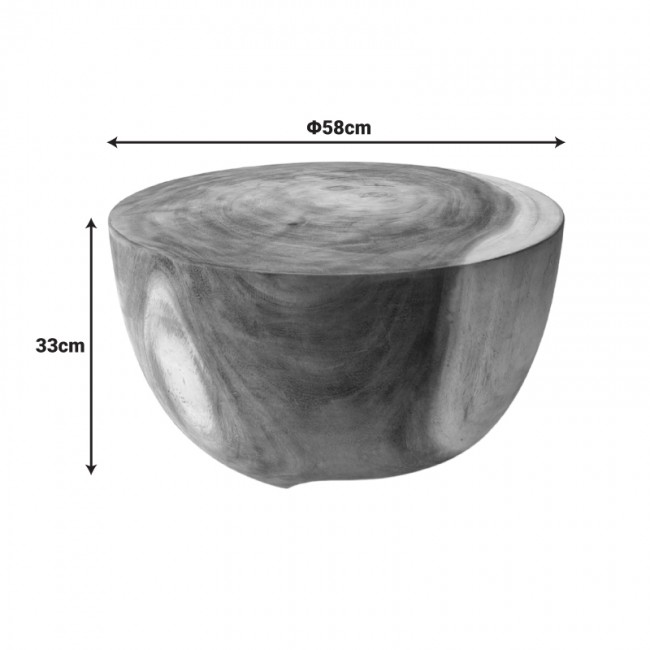 Βοηθητικό τραπέζι Notive pakoworld suar ξύλο σε φυσική απόχρωση Φ58x33εκ Βοηθητικό τραπέζι Notive pakoworld suar ξύλο σε φυσική απόχρωση Φ58x33εκ