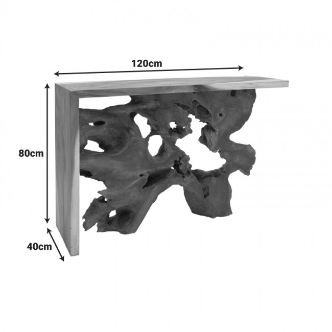 Κονσόλα Jako Inart teak ξύλο σε φυσική απόχρωση 120x40x80εκ Κονσόλα Jako Inart teak ξύλο σε φυσική απόχρωση 120x40x80εκ