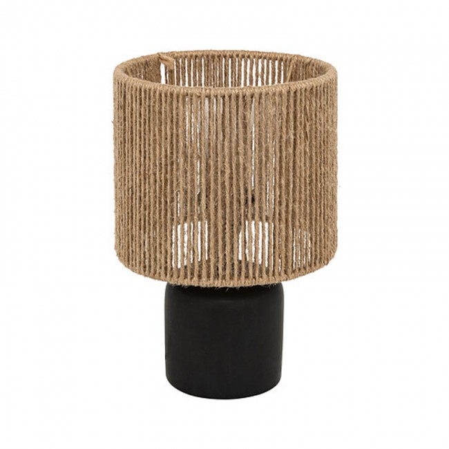 Επιτραπέζιο φωτιστικό Leyda pakoworld κεραμικό σε μαύρο-φυσική απόχρωση Φ16x24εκ Επιτραπέζιο φωτιστικό Leyda pakoworld κεραμικό σε μαύρο-φυσική απόχρωση Φ16x24εκ