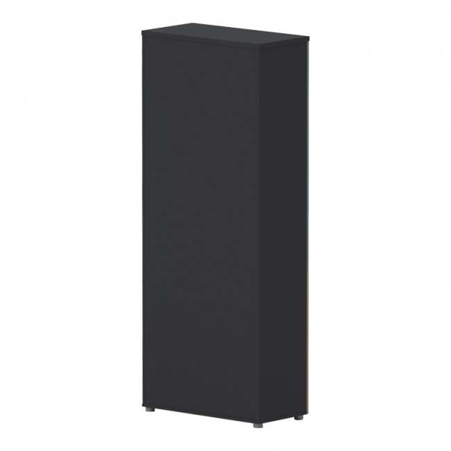 Ντουλάπα γραφείου επαγγελματική με γυάλινες πόρτες Lotus pakoworld σε φυσική-ανθρακί απόχρωση 80x40x200εκ Ντουλάπα γραφείου επαγγελματική με γυάλινες πόρτες Lotus pakoworld σε φυσική-ανθρακί απόχρωση 80x40x200εκ