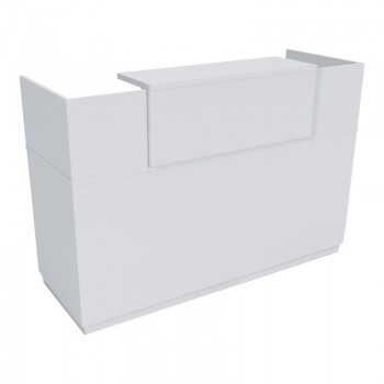 Γραφείο reception Lotus pakoworld σε λευκή απόχρωση 180x70x110εκ Γραφείο reception Lotus pakoworld σε λευκή απόχρωση 180x70x110εκ