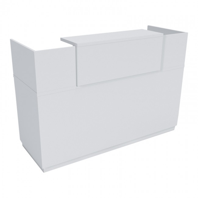 Γραφείο reception Lotus pakoworld σε λευκή απόχρωση 180x70x110εκ Γραφείο reception Lotus pakoworld σε λευκή απόχρωση 180x70x110εκ