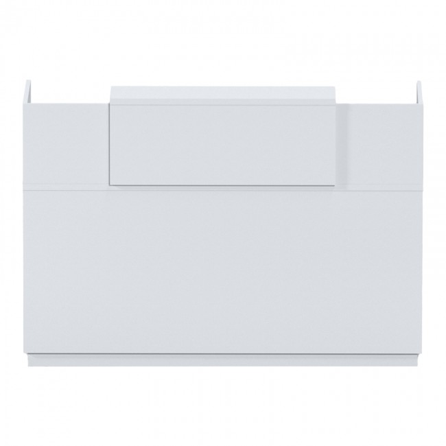 Γραφείο reception Lotus pakoworld σε λευκή απόχρωση 180x70x110εκ Γραφείο reception Lotus pakoworld σε λευκή απόχρωση 180x70x110εκ