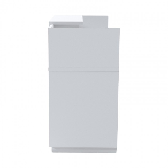 Γραφείο reception Lotus pakoworld σε λευκή απόχρωση 180x70x110εκ Γραφείο reception Lotus pakoworld σε λευκή απόχρωση 180x70x110εκ