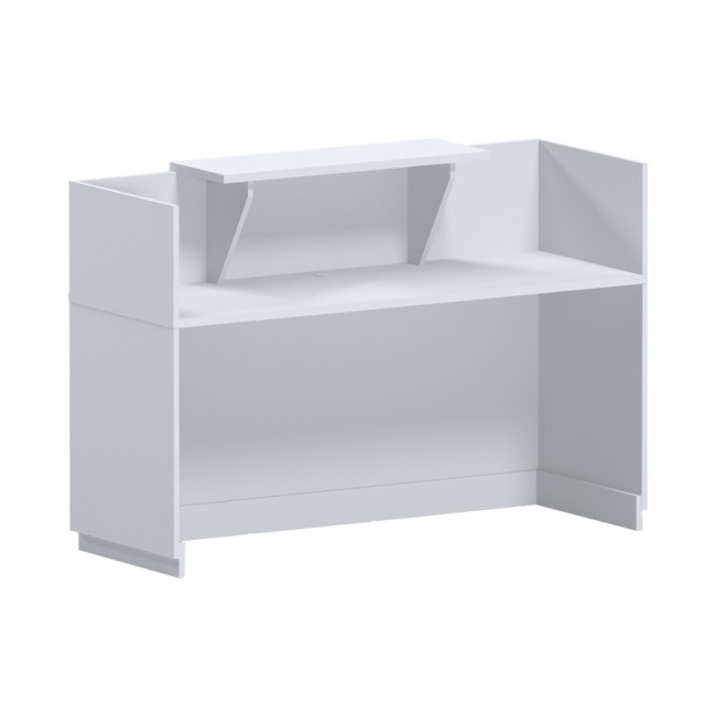 Γραφείο reception Lotus pakoworld σε λευκή απόχρωση 140x70x110εκ Γραφείο reception Lotus pakoworld σε λευκή απόχρωση 140x70x110εκ