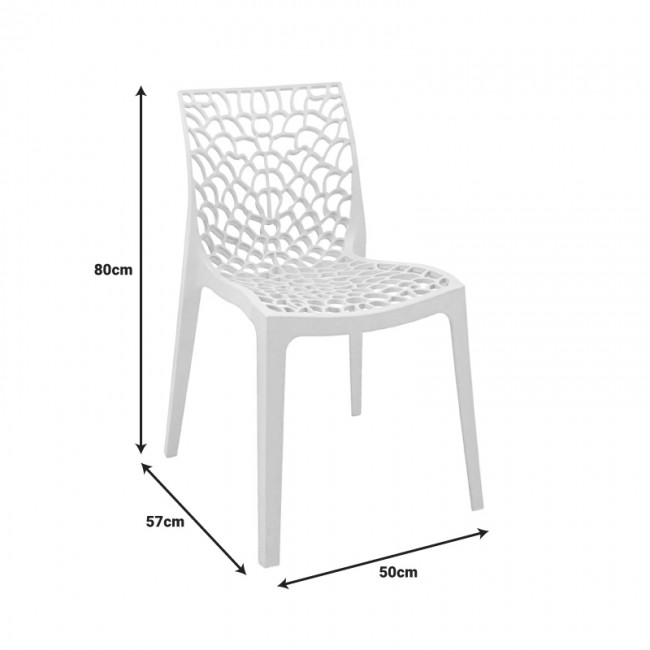 Καρέκλα στοιβαζόμενη Hush pakoworld pp σε ανθρακί απόχρωση 50x57x81εκ Καρέκλα στοιβαζόμενη Hush pakoworld pp σε ανθρακί απόχρωση 50x57x81εκ