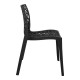 Καρέκλα στοιβαζόμενη Hush pakoworld pp σε μαύρη απόχρωση 50x57x81εκ