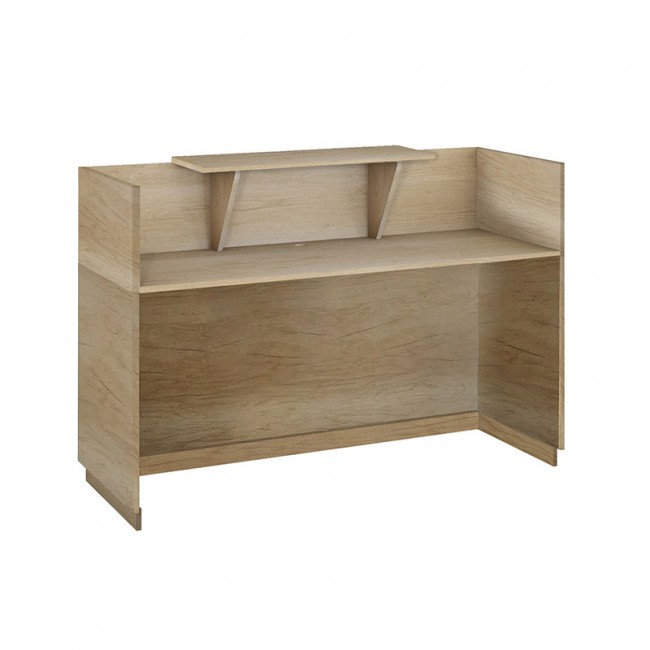 Γραφείο reception Lotus pakoworld σε χρώμα φυσικό 140x70x110εκ Γραφείο reception Lotus pakoworld σε χρώμα φυσικό 140x70x110εκ