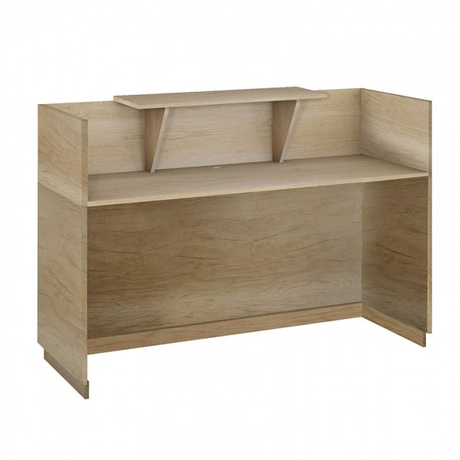 Γραφείο reception Lotus pakoworld σε χρώμα φυσικό 180x70x110εκ Γραφείο reception Lotus pakoworld σε χρώμα φυσικό 180x70x110εκ