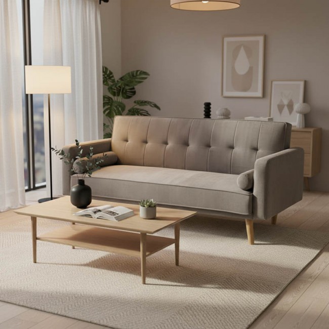 Καναπές-κρεβάτι Success pakoworld 3θέσιος βελούδο γκρι 190x80x84εκ Καναπές-κρεβάτι Success pakoworld 3θέσιος βελούδο γκρι 190x80x84εκ