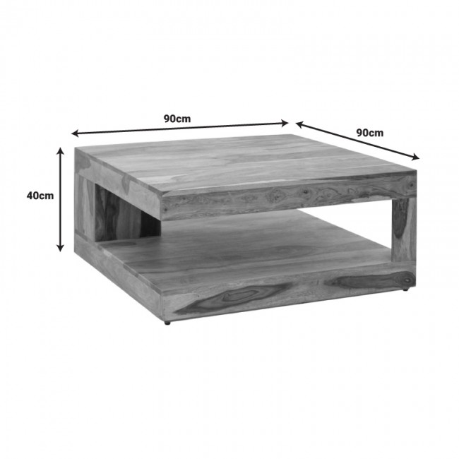 Τραπέζι Stolic pakoworld μασιφ ξύλο sheesham σε καρυδί απόχρωση 90x90x40εκ Τραπέζι Stolic pakoworld μασιφ ξύλο sheesham σε καρυδί απόχρωση 90x90x40εκ