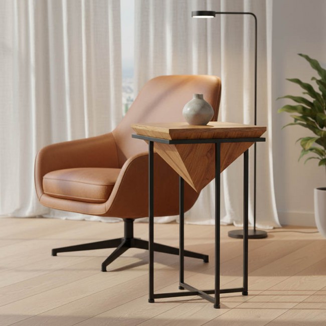 Βοηθητικό τραπέζι Miles ΙΙ pakoworld μασίφ ξύλο ακακίας σε φυσική απόχρωση με μαύρα μεταλλικά πόδια 29x29x54εκ Βοηθητικό τραπέζι Miles ΙΙ pakoworld μασίφ ξύλο ακακίας σε φυσική απόχρωση με μαύρα μεταλλικά πόδια 29x29x54εκ