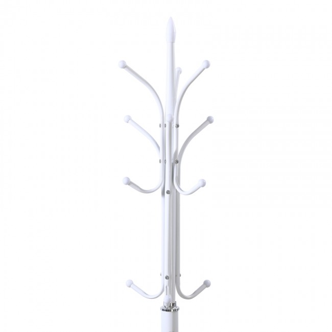 Καλόγερος Keleste pakoworld μέταλλο σε λευκή απόχρωση Φ37x175εκ