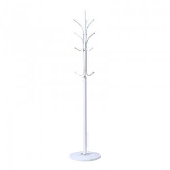 Καλόγερος Keleste pakoworld μέταλλο σε λευκή απόχρωση Φ37x175εκ