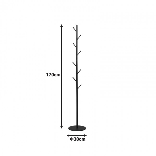 Καλόγερος Tebera pakoworld μέταλλο σε μαύρη απόχρωση Φ30x170εκ Καλόγερος Tebera pakoworld μέταλλο σε μαύρη απόχρωση Φ30x170εκ